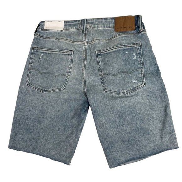 American Eagle AIRFLEX+ men's jean shorts sz 31 distressed NWT - Picture 4 of 8